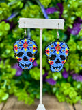 Sugar Skull Beaded Earrings - Cielito Lindo