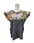 Elegant Mexican Blouse Black