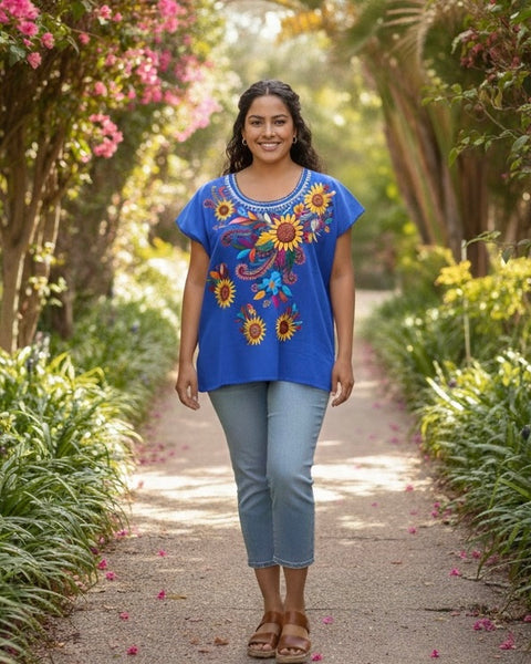 Erica Sunflower Mexican Top