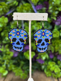 Sugar Skull Beaded Earrings - Cielito Lindo