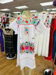 Puebla White Plus Size Dress