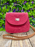 Agata Leather Handbag - Cielito Lindo