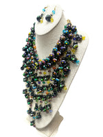 Jarritos Black/Multicolor Maxi Necklace & Earrings