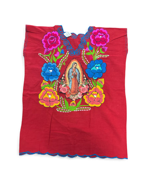 Lady Of Guadalupe Red Floral Top