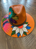 Hand painted Mexican hat Paloma