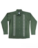 Men's Guayabera Bacalar Green