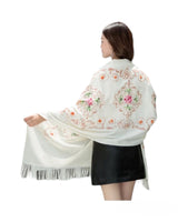 Pashmina Silk Shawl with Sequin Embroidery