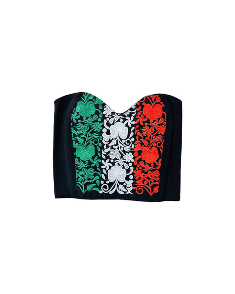 Mexican Tricolor Corset Top