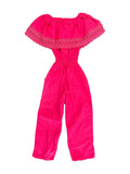 Mexican Girl Hot Pink Jumpsuit