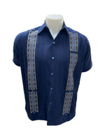 Men’s Linen Guayabera Navy