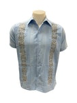 Men’s Linen Guayabera Blue