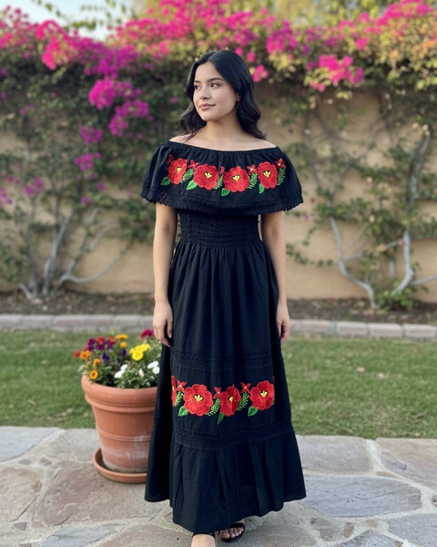 Off the Shoulder Victoria Dress Black