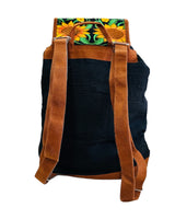 Floral Embroidered Backpack