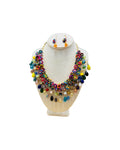 Handmade Ixtle Necklace & Earrings Multicolor