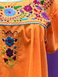 Puebla Orange Mini Dress - Cielito Lindo