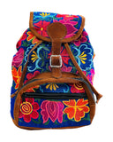 Floral Embroidered Backpack