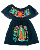 Virgencita Girls Dress Black