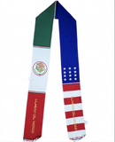 Mexico USA Embroidered Serape Graduation Stole Class of 2026 - Cielito Lindo