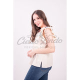 María Handmade Black Blouse