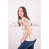María Handmade Black Blouse