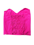 Mexican Hot Pink & Gold Corset Top