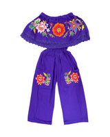 Mexican Girl Purple Jumpsuit