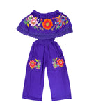 Mexican Girl Purple Jumpsuit