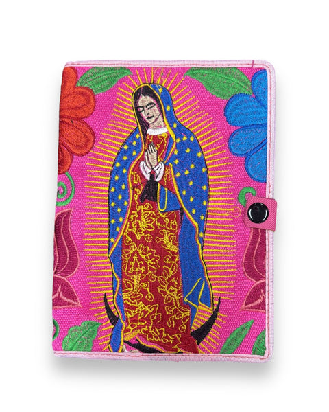 Guadalupe Embroidered Notebook Cover