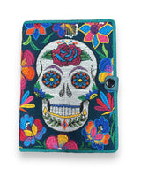 Sugar Skull Embroidered Notebook Cover