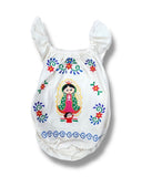 Guadalupe Ruffled Embroidered Onesie