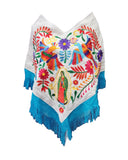 Virgencita Fringed Poncho