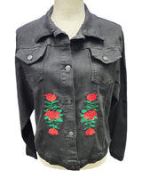 Denim Guadalupe Embroidered Jacket