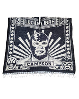 Mexican Poncho Blue Demon Unisexm