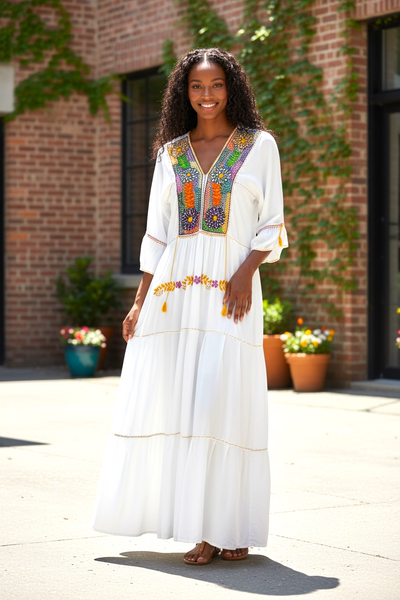 Zimapan Dress White