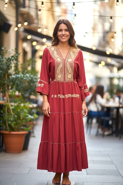 Zimapan Dress Terracota
