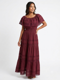 Adalia Maxi Dress Burgundy