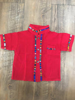 Coralillo Guayabera for Boys Red