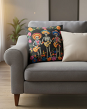 El Trio Catrines Day Of The Dead Pillow Cover