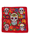 Sugar Skull Embroidered Pillow Covers