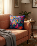 Axolotl Embroidered Pillow Cover