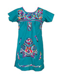 Puebla Teal Dress