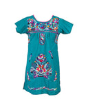 Puebla Teal Dress