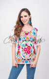 San Miguel Luxury Fine Blouse Orange