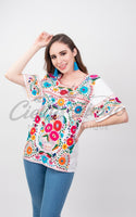 San Miguel Luxury Fine Blouse Orange