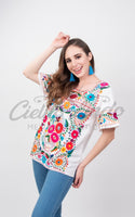San Miguel Luxury Fine Blouse Orange