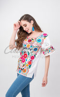 San Miguel Luxury Fine Blouse Orange
