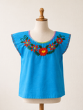Zinacantan Hand Embroidered Blusitas for Girls