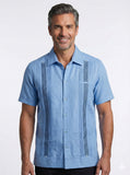 Men’s Light Blue Linen Guayabera Puerto