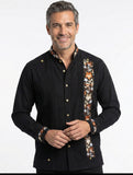 Men's Guayabera Morelos Black Brown