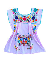 Flora Embroidered Sleeveless Blouse Pink